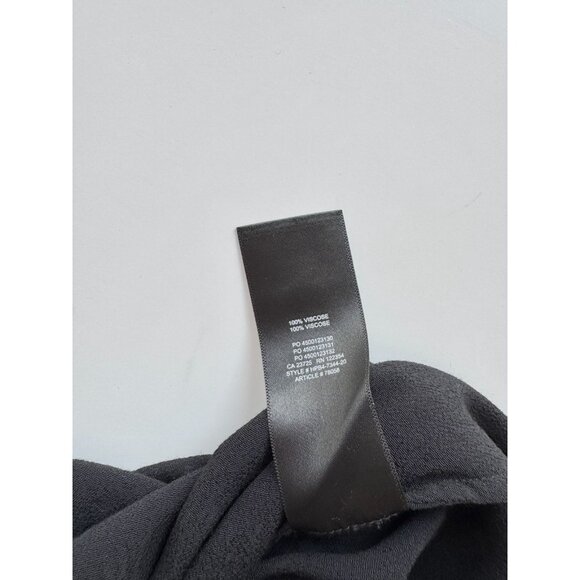 Aritzia WILFRED Classic Black Crepe High Waisted A-Line Midi Skirt, Size 6 - Picture 11 of 14